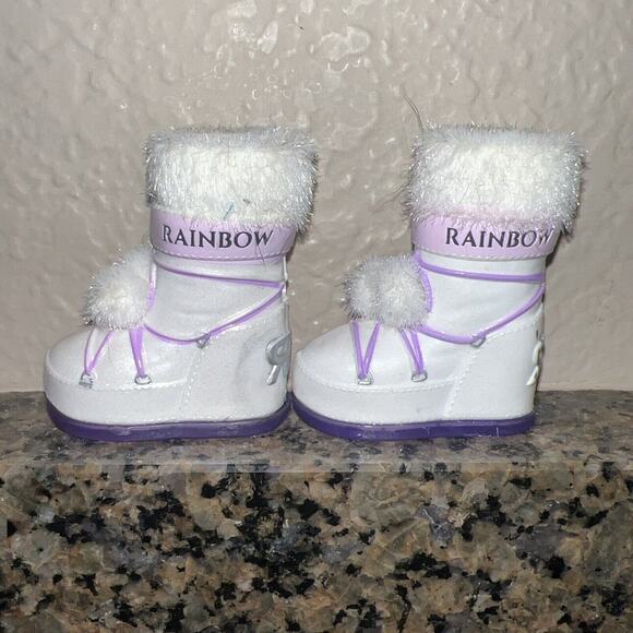 Rainbow High Doll Shoes Lot Of 5 Ice Skate Boots High Tops Monroe Satin Heels - Picture 4 of 12